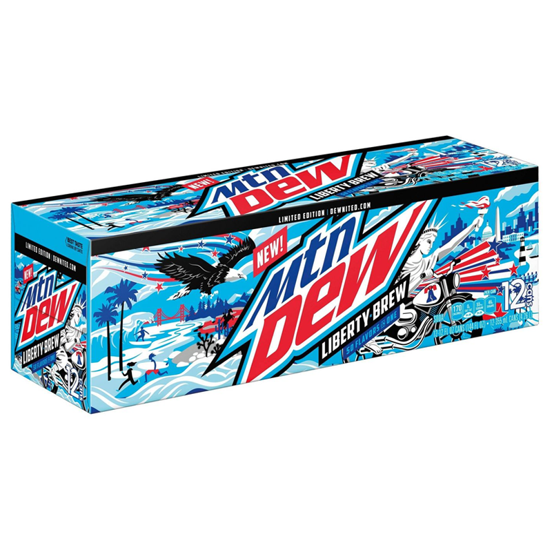 Mountain Dew Limited Edition Liberty Brew - 12 cans
