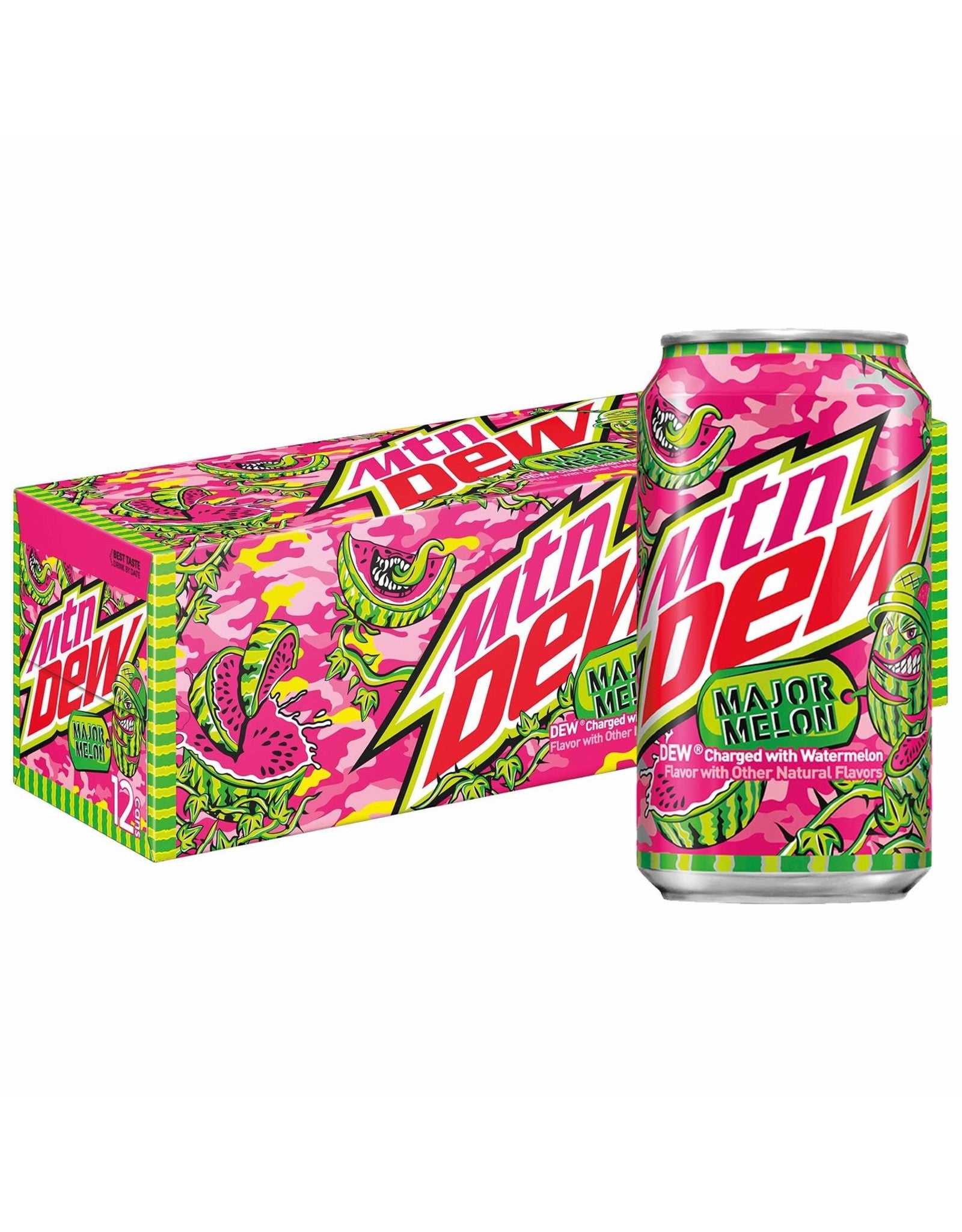 Mountain Dew Major Melon (355ml) - Best before 10th October 2022