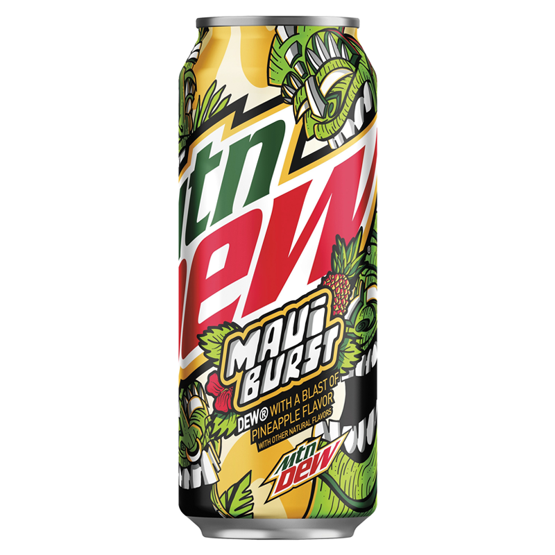 Mountain Dew Limited Edition Maui Burst (Pineapple Flavour) - 16fl.oz (473ml)