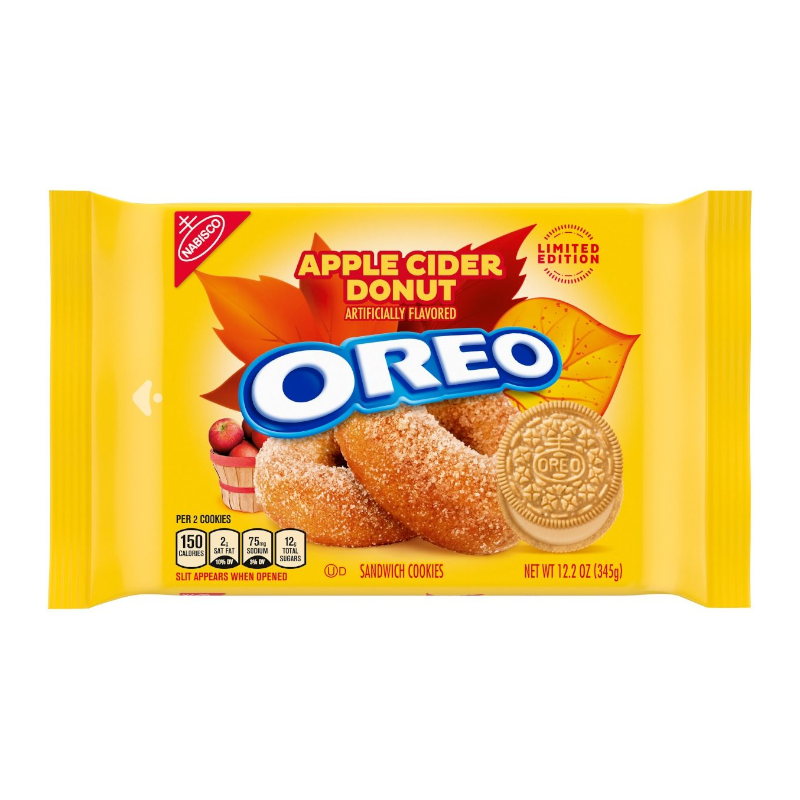 Oreo Apple Cider Donut Cookies - 12.2oz (345g) - Best before 17th Feb 2022