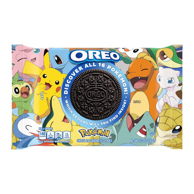 OREO x Pokemon Limited Edition Chocolate Cookies - 15.25oz (432g) Best before 22nd March 2022
