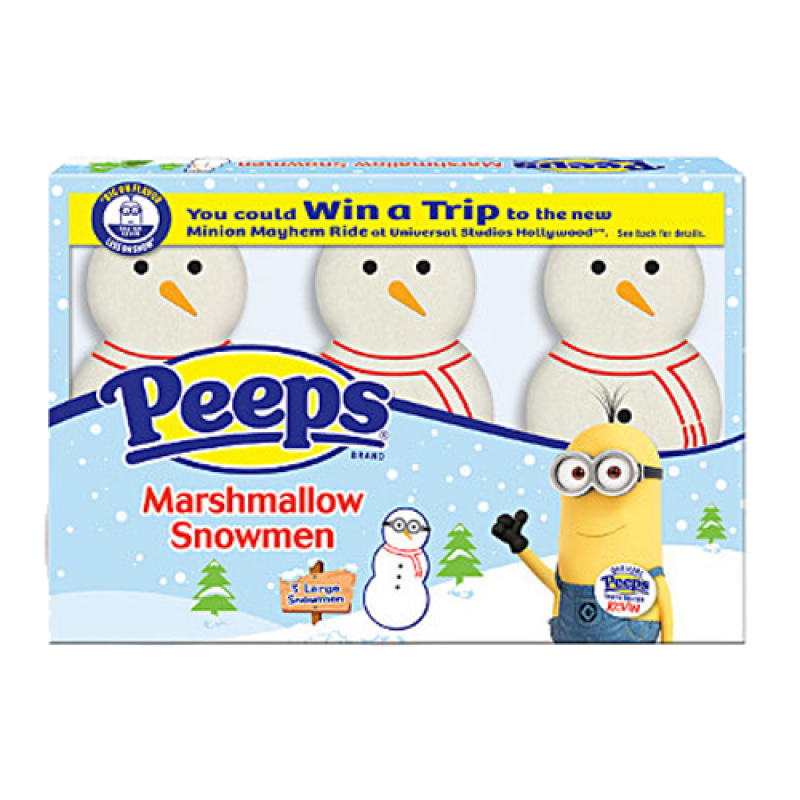 Peeps Marshmallow Snowmen 3-Pack - 1.125oz (32g) [Christmas]