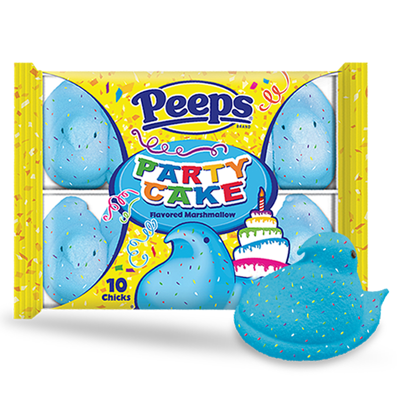 Peeps Party Cake Marshmallow Chicks - 10 Chick Pack 3oz (85g)