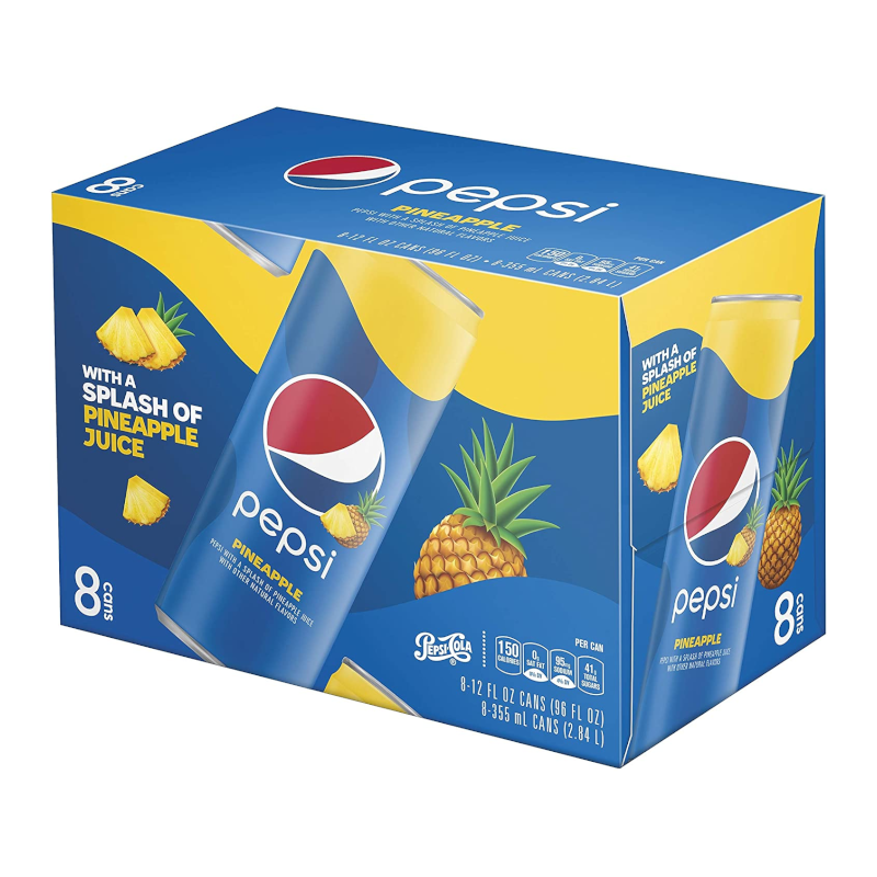 Pepsi Pineapple - 8-Pack (8 x 12fl.oz (355ml)) - CASE