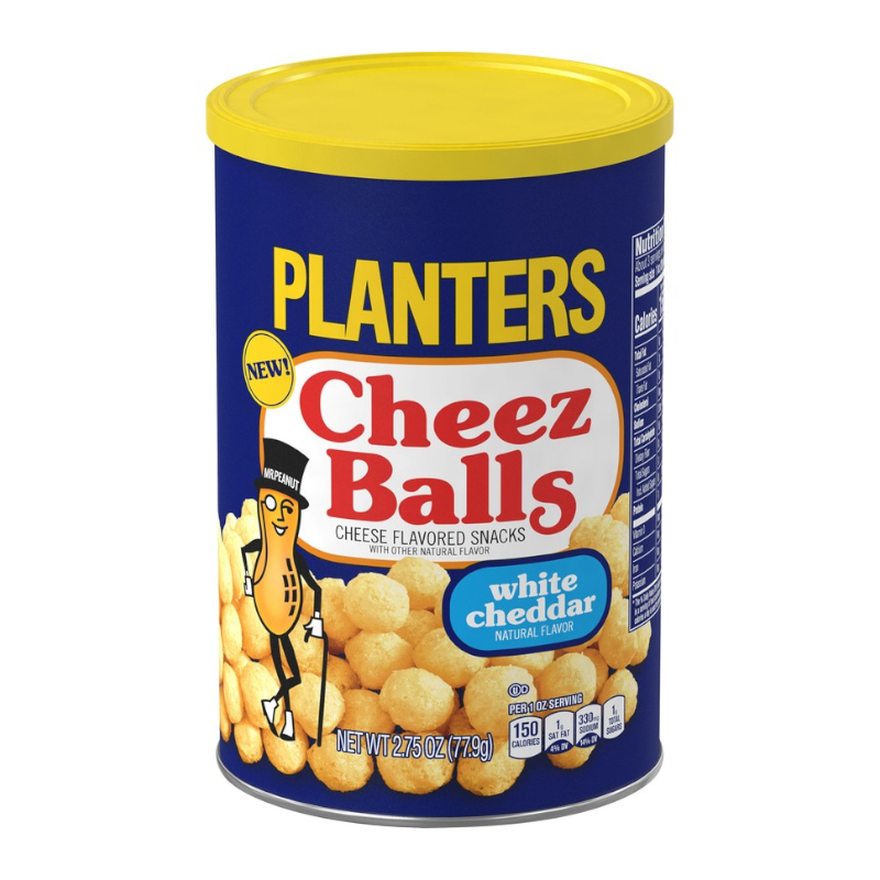 Planters Cheez Balls White Cheddar - 2.75oz (77.9g)