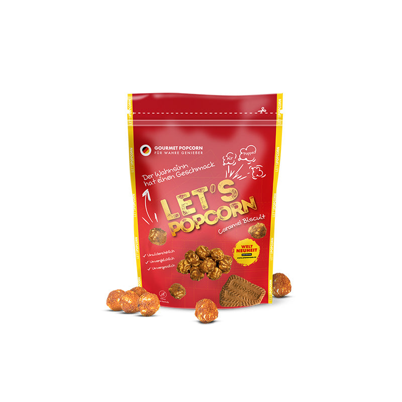 Let’s Popcorn Caramel Biscuit (Lotus Biscoff Style) 100g - Best before 29th November 2022