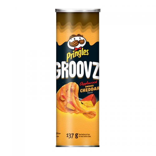Pringles Groovz Applewood Smoked Cheddar Flavour 137g  [Canadian]