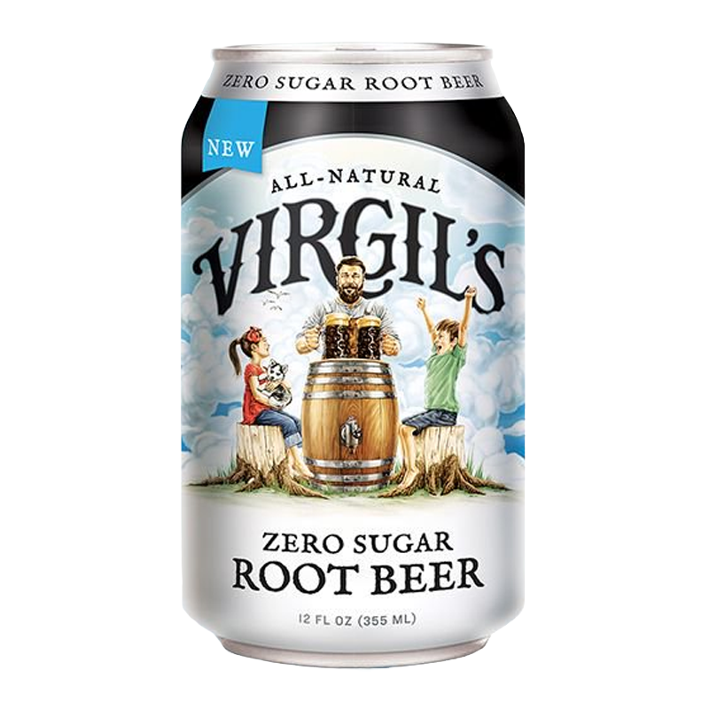 Virgil's Zero Sugar Root Beer Can - 12fl.oz (355ml) - case of 6 cans