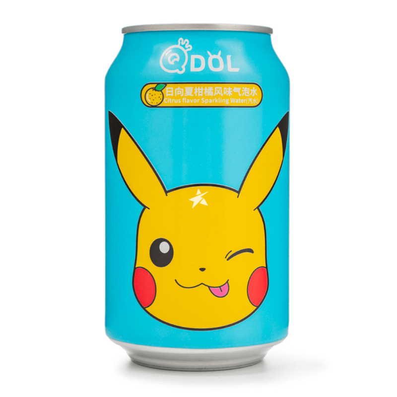 QDOL Pokemon Pikachu Citrus Flavour Sparkling Water - 330ml