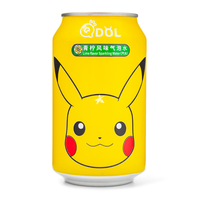QDOL Pokemon Pikachu Lime Flavour Sparkling Water - 330ml
