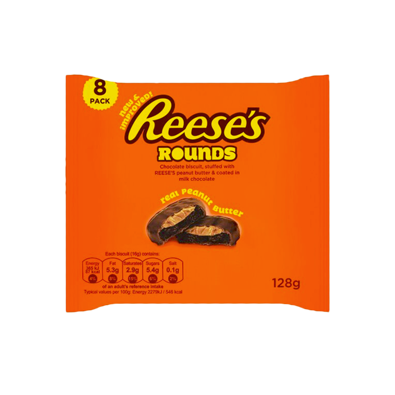 Reese's Peanut Butter Rounds 8-Pack 128g