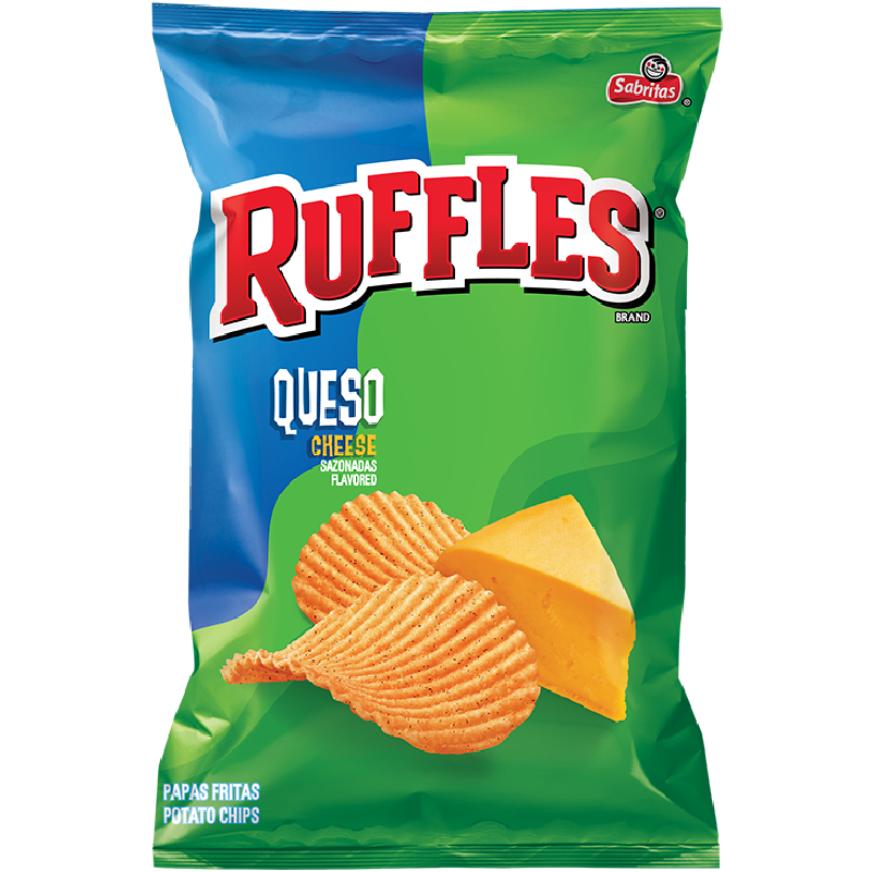 Ruffles Queso Chips (43g) - 10 bags
