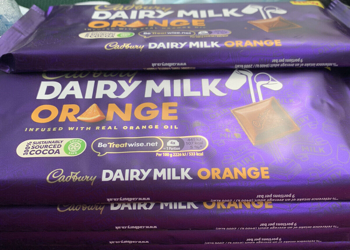 Cadbury Dairy Milk Orange Bar 180g
