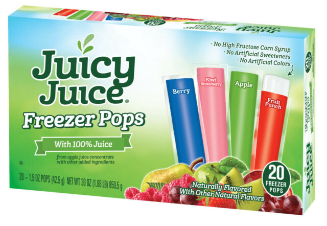 Juicy Juice Freezer Bar Ice Pops 10-Pack