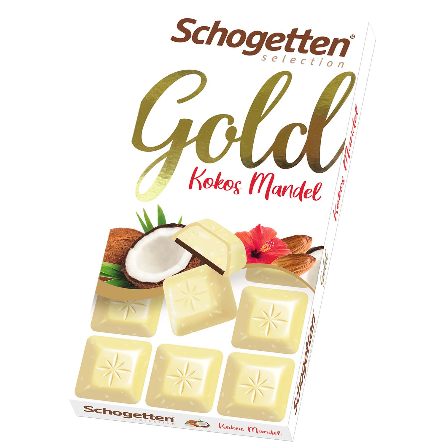 Schogetten Selection Gold Coconut Almond Chocolate Bar (100g)