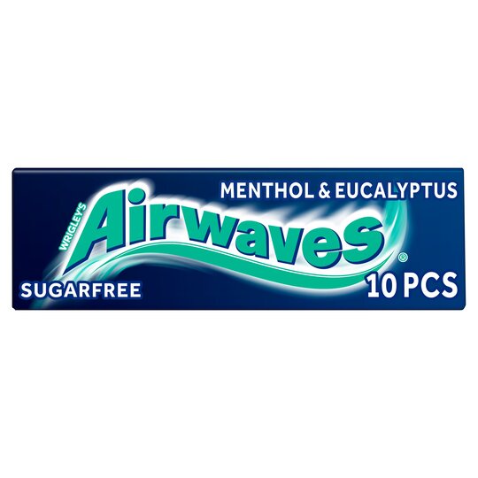 Airwaves Menthol & Eucalyptus Gum 10 Pieces  - New