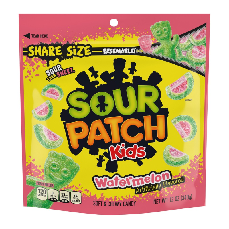 Sour Patch Kids Watermelon Share Size - 12oz (340g)- Large Bag