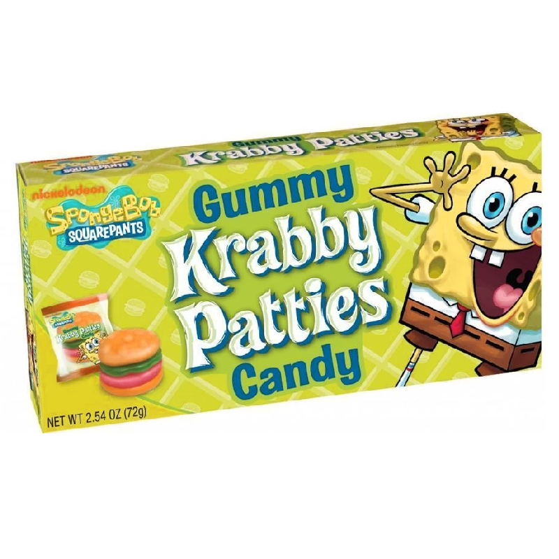 Spongebob Squarepants Gummy Krabby Patties Theatre Box - 2.54oz (72g)