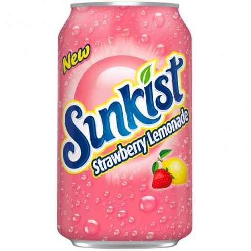 Sunkist Strawberry Lemonade Cans - 355ml