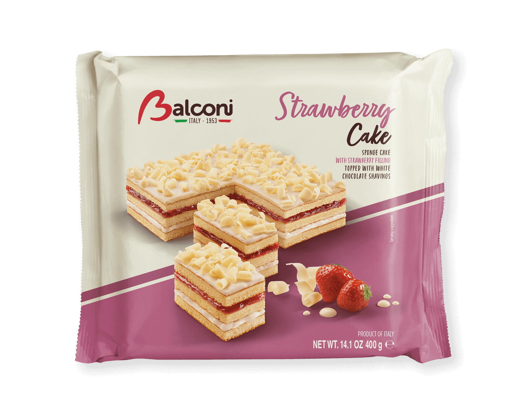 Balconi Strawberry Dessert Cake - 400g