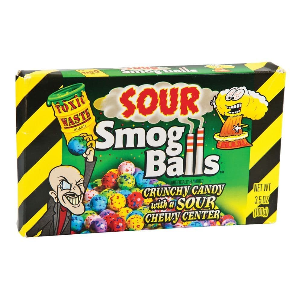 Toxic Waste Smog Balls Sour Candy (85) - Theatre Box