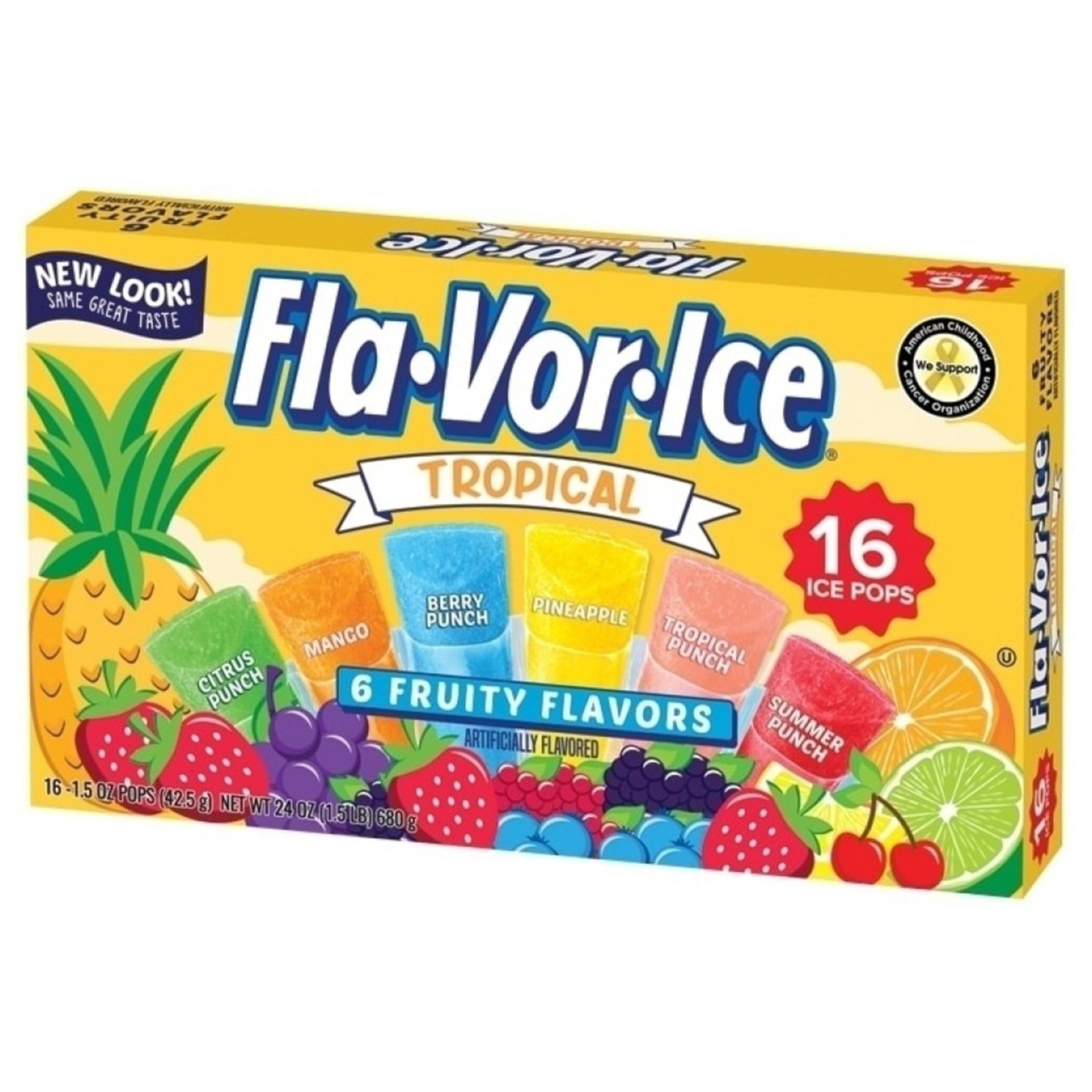 Fla-Vor-Ice Tropical Freezer Pops (680g)