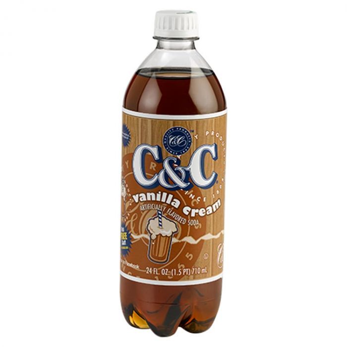C&C Vanilla Cream Soda Bottles - 710ml