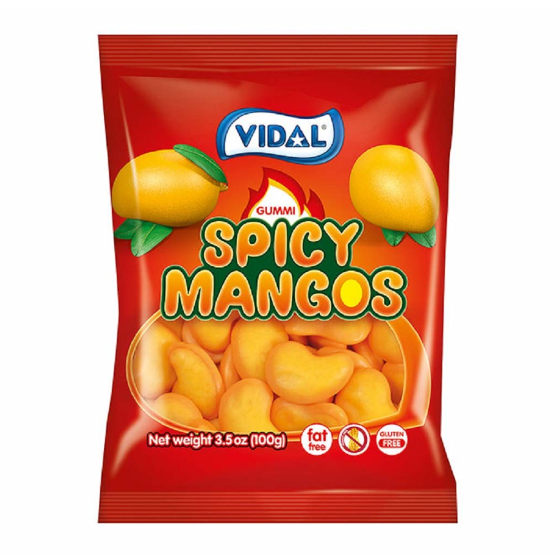 Vidal Gummi Spicy Mangos - 3.5oz (100g)