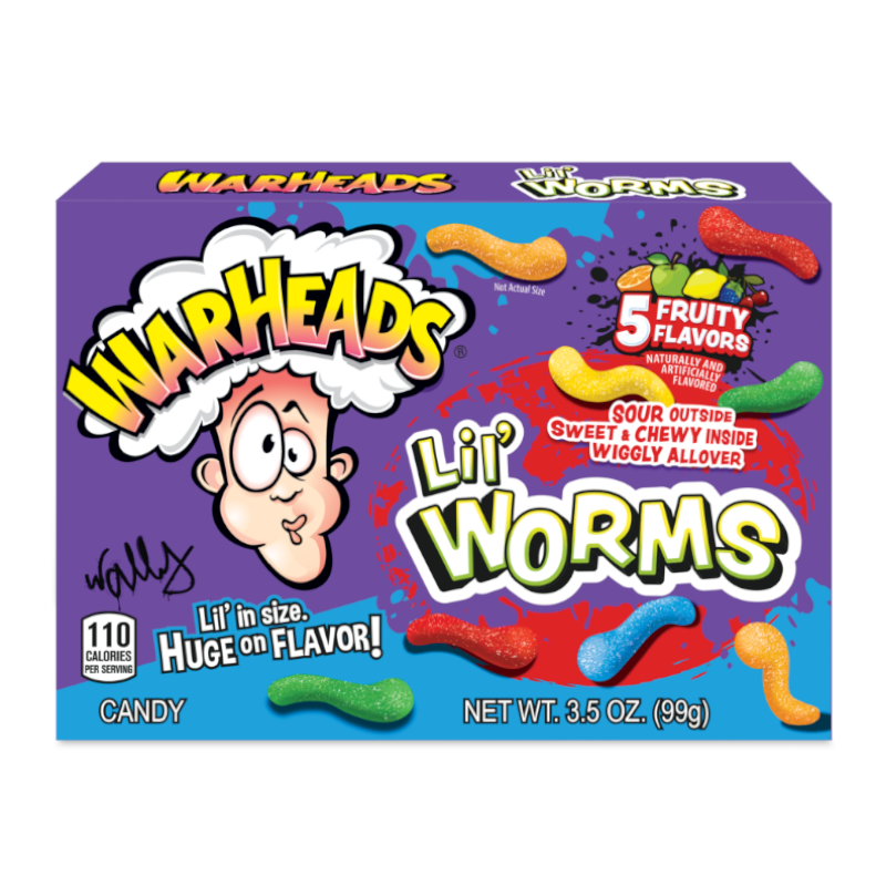Warheads Lil' Worms Theater Box - 3.5oz (99g)